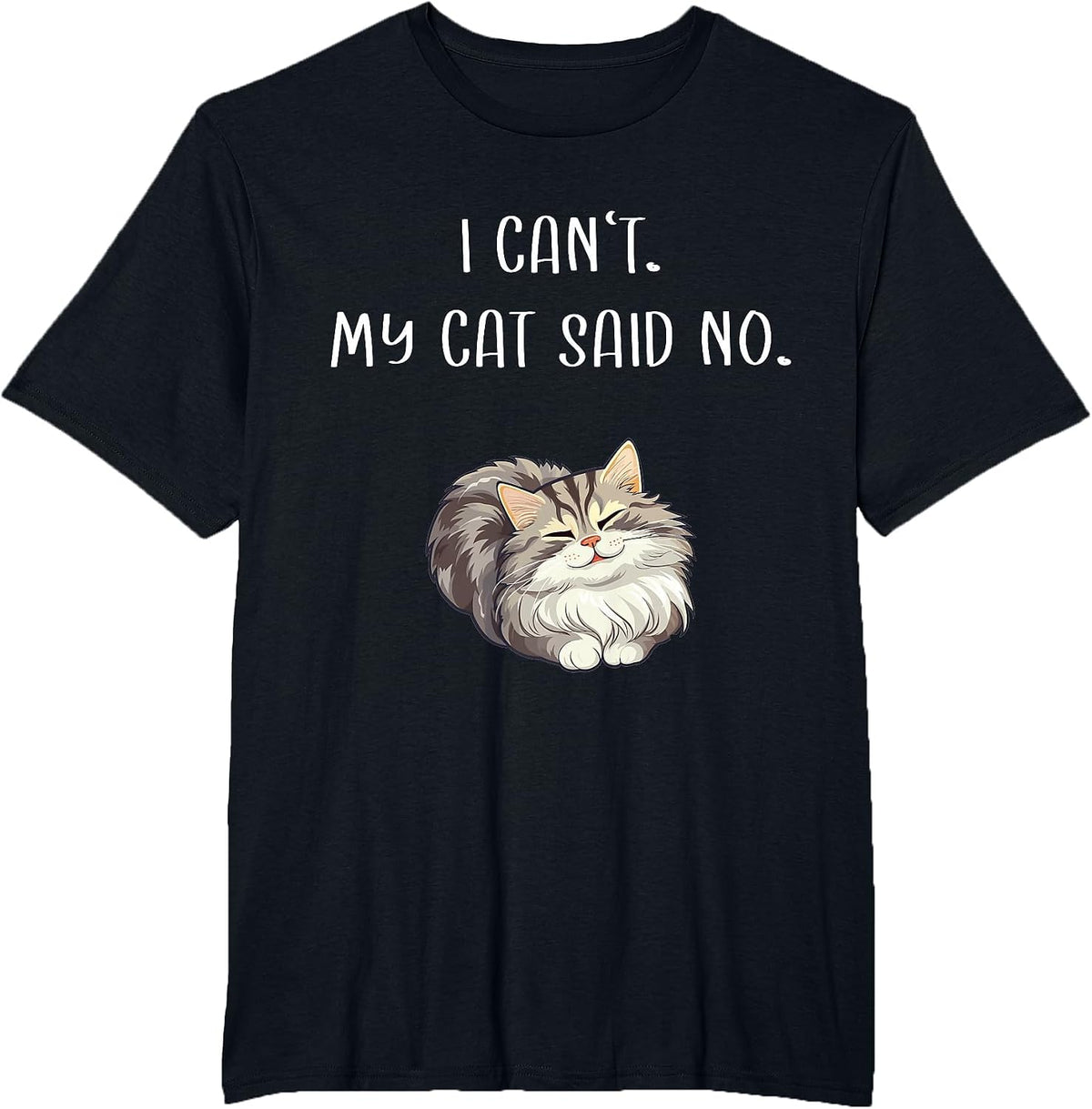 Siberian Kitten Sayings Owner for Sale Siberian Forest Cat T-Shirt - Black