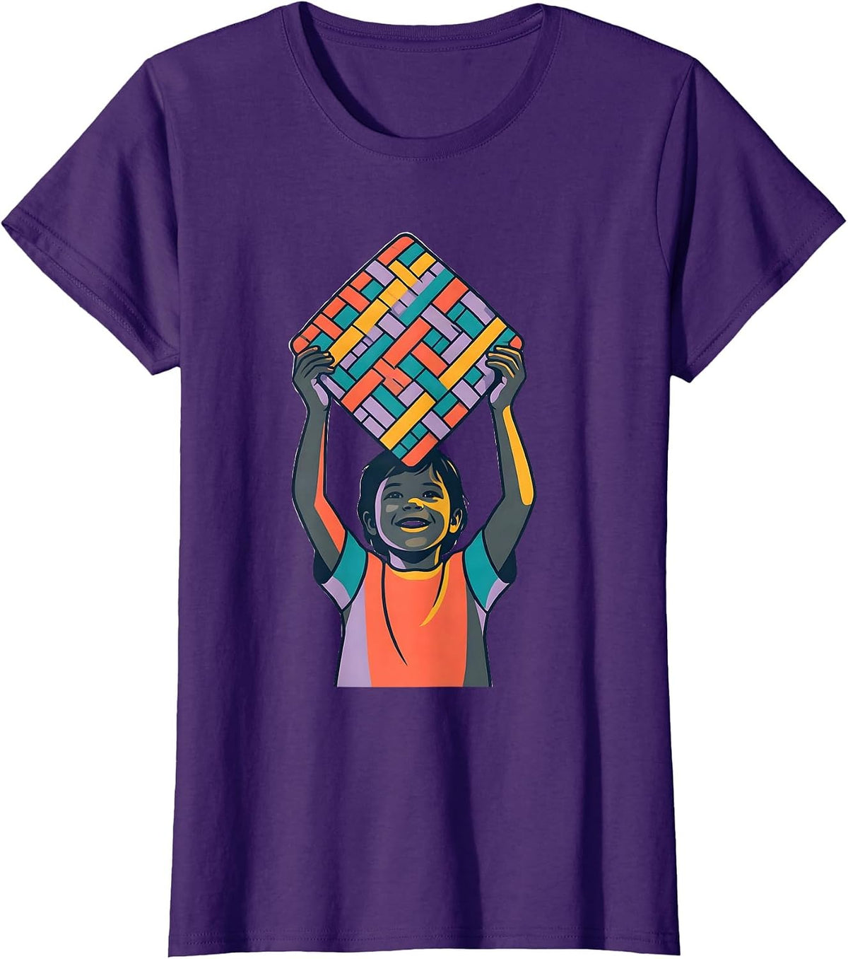 Women's Occupational Therapy Potholder Weaving Child Art T-Shirt - Purple