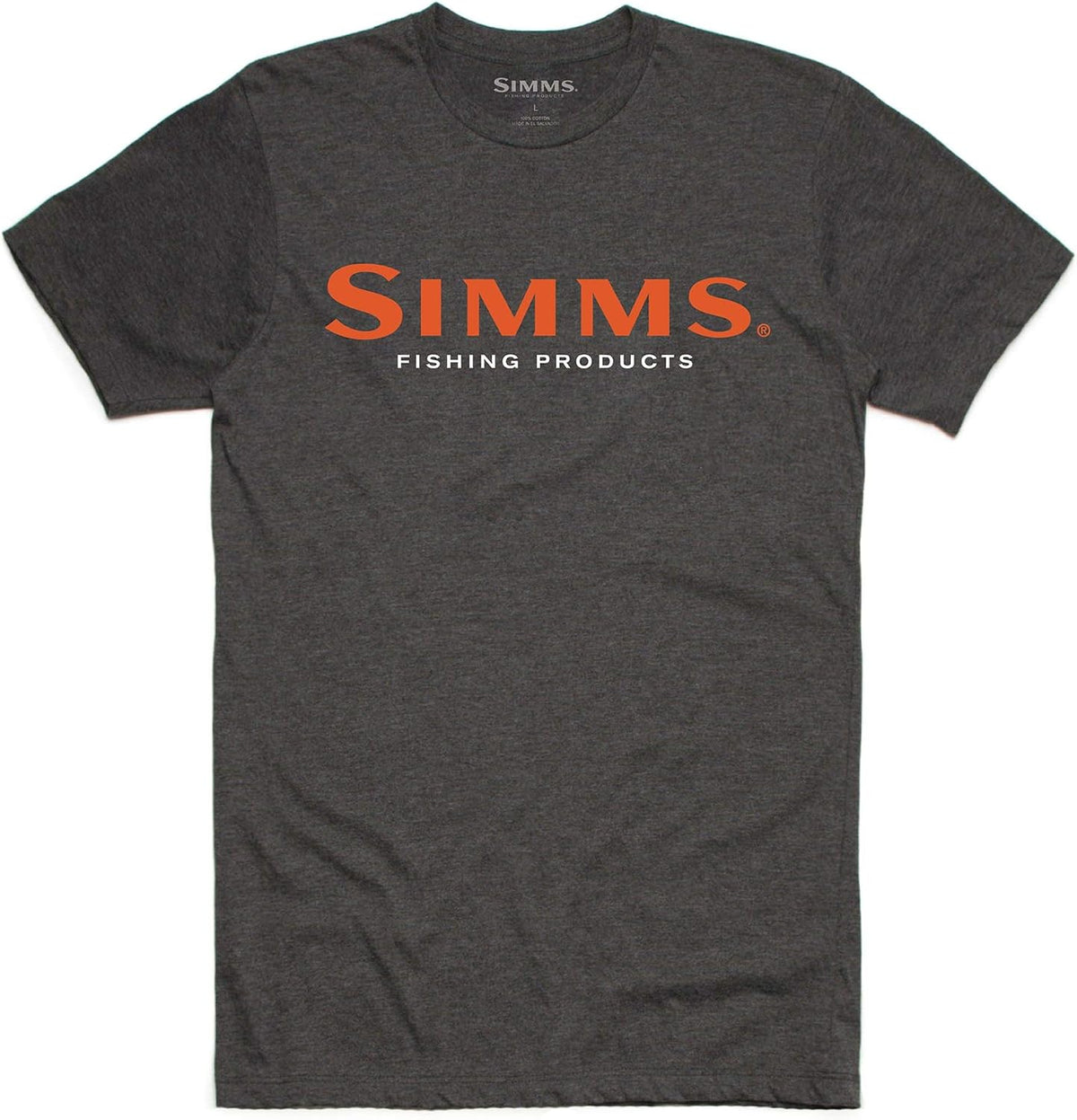Simms Men's M's Logo T-Shirt - Charcoal Heather