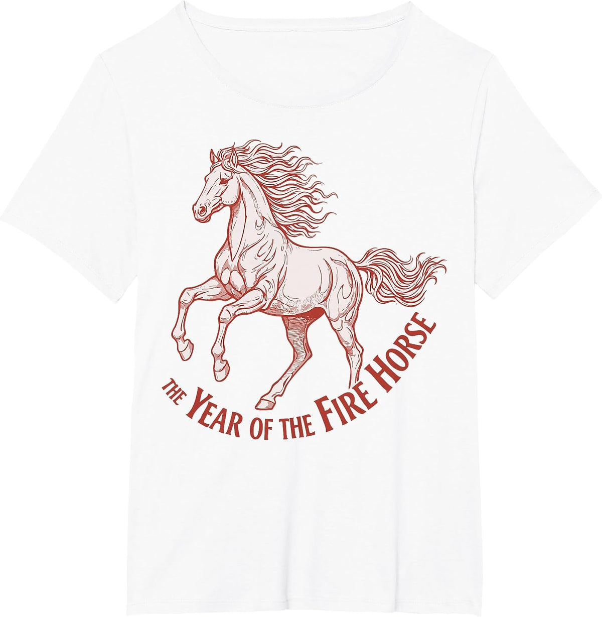 The Year of The Fire Horse 2026 Celebration T-Shirt - White
