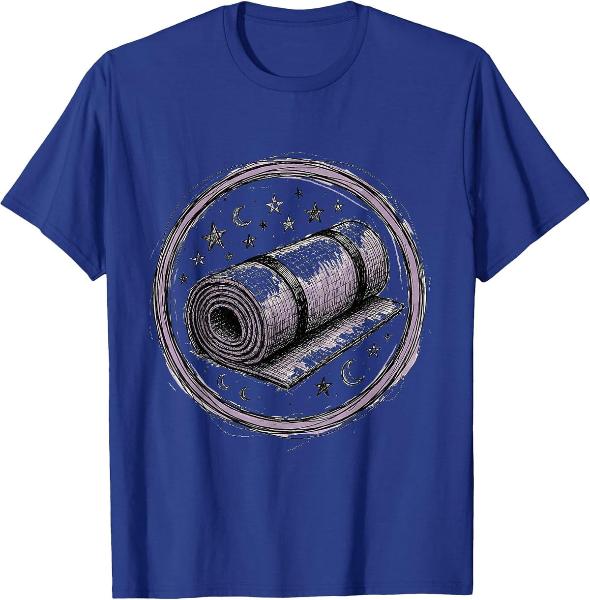 Men's Preschool Teacher Nap Mat Stars Graphic T-Shirt - Royal Blue