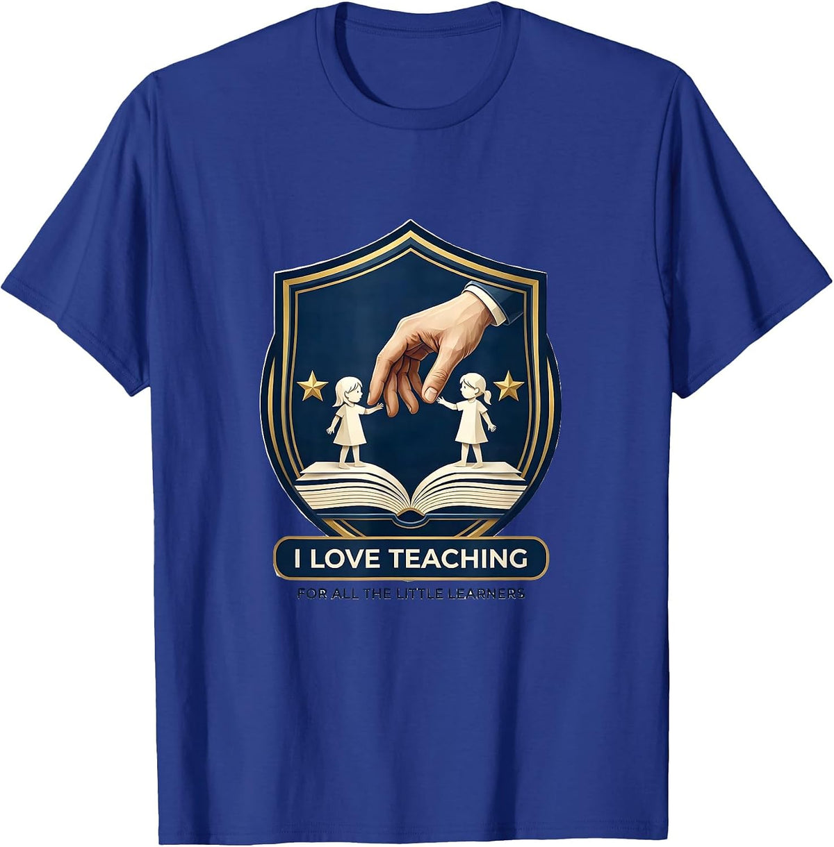 Men's I Love Teaching For All The Little Learners Teacher T-Shirt - Royal Blue