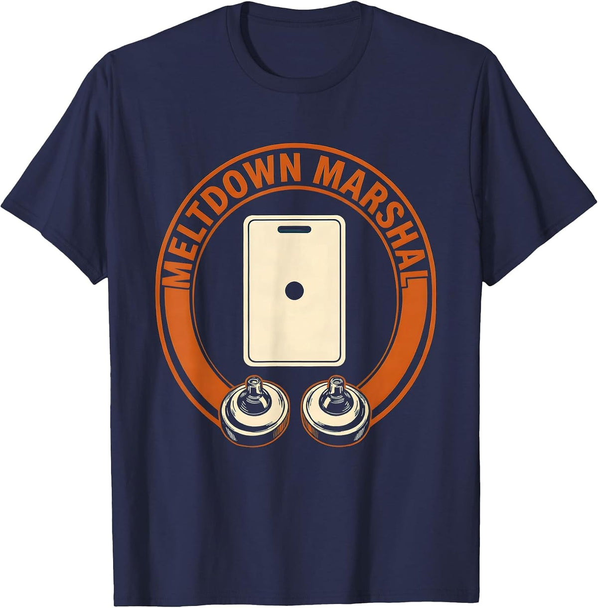 Meltdown Marshal Funny Daycare Provider Childcare Teacher T-Shirt - Navy Blue