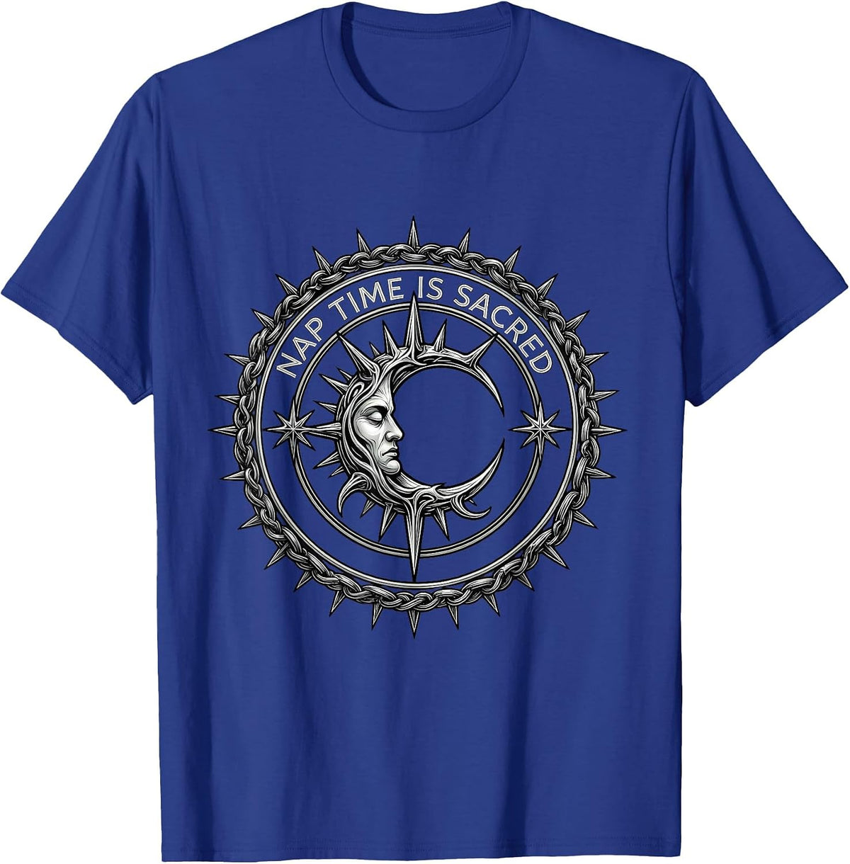 Nap Time Is Sacred Preschool Teacher Design T-Shirt - Royal Blue