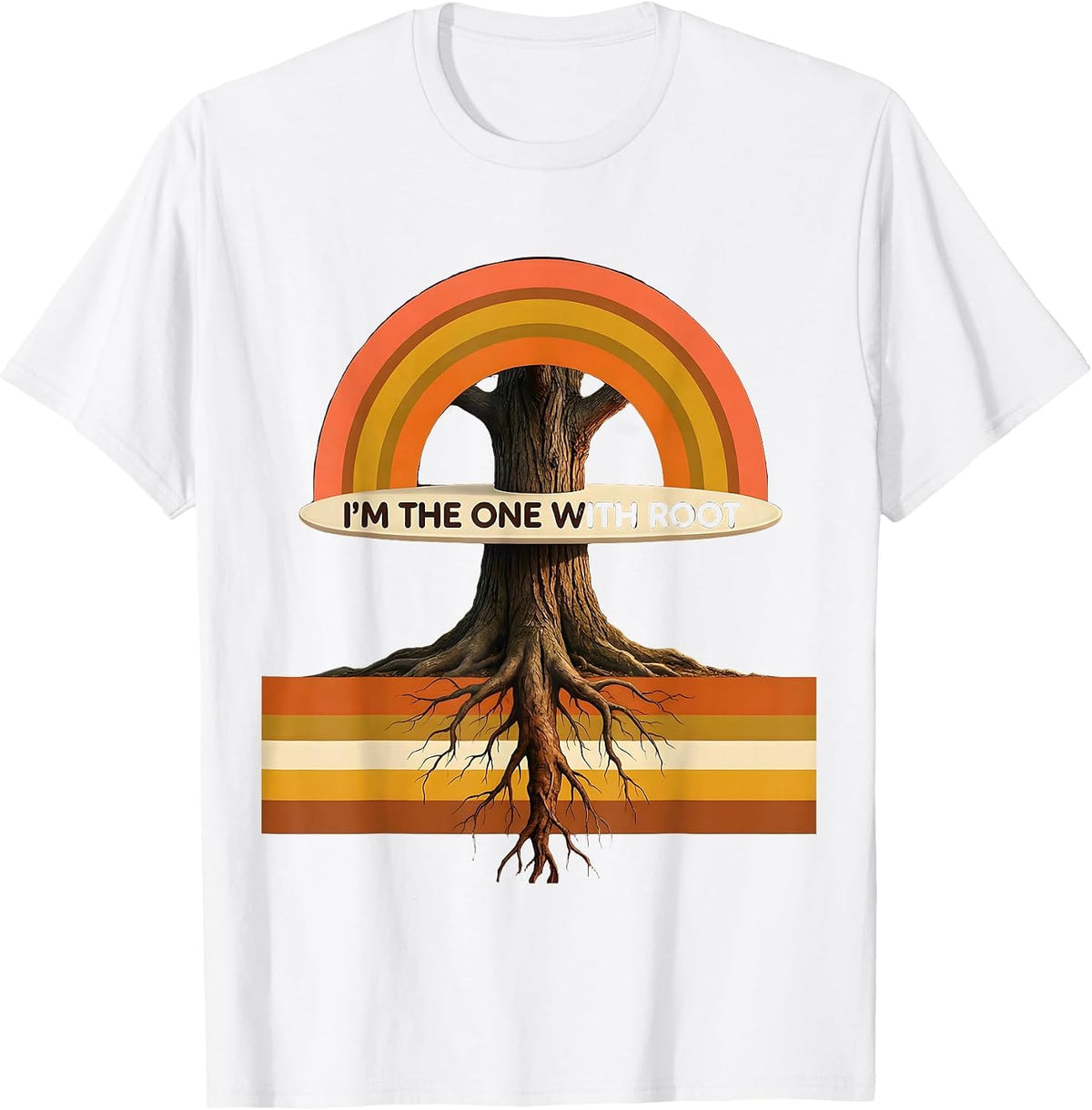 Men's I'm The One With Root Retro 70s Linux Sysadmin Humor T-Shirt - White