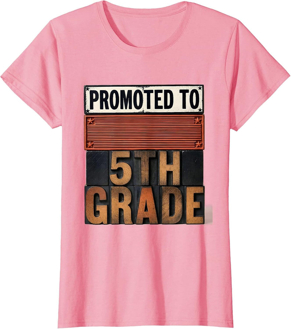 Women's Promoted To 5th Grade Bruh We Back Back To School Meme T-Shirt - Pink