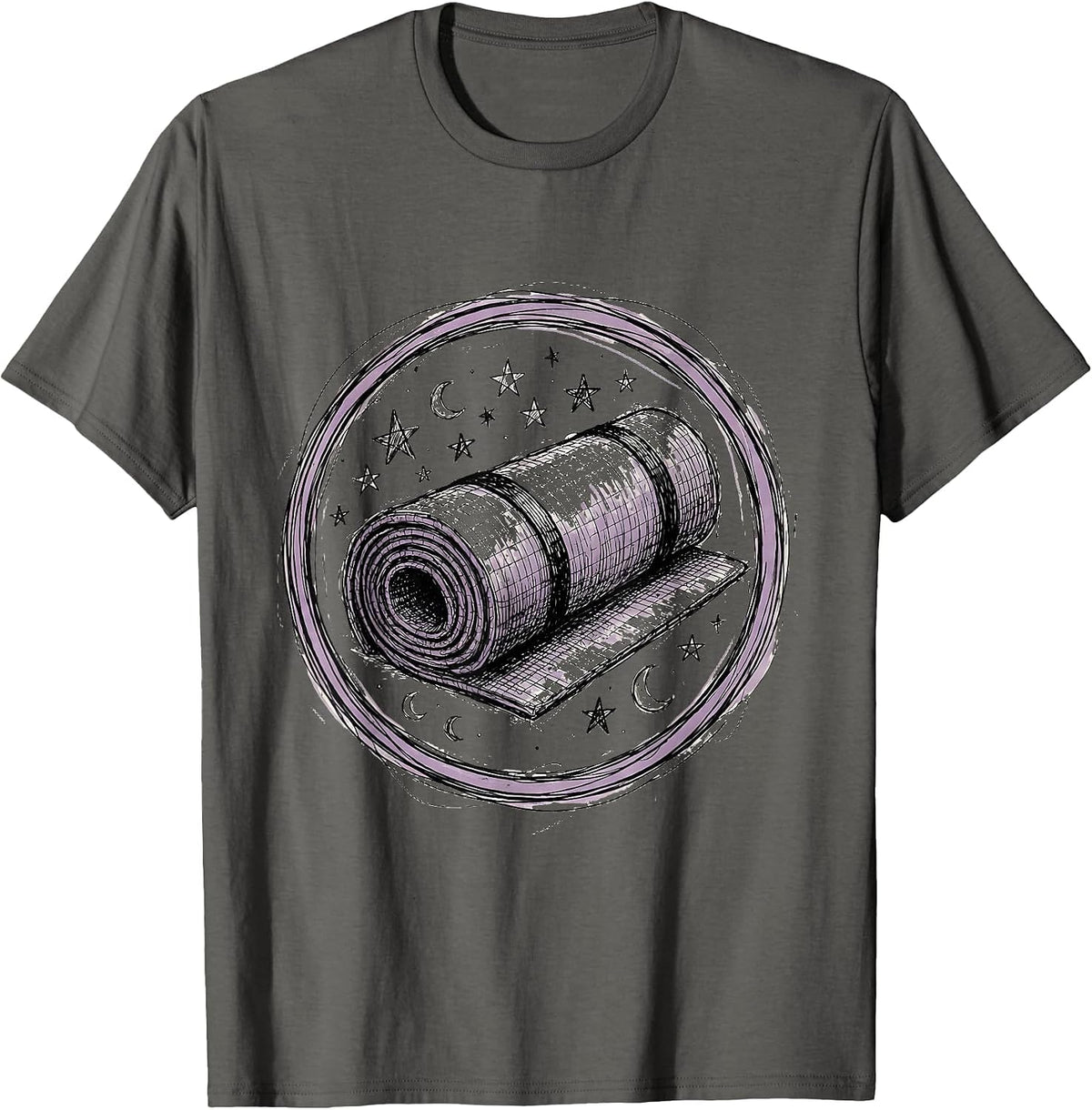 Men's Preschool Teacher Nap Mat Stars Graphic T-Shirt - Asphalt Grey