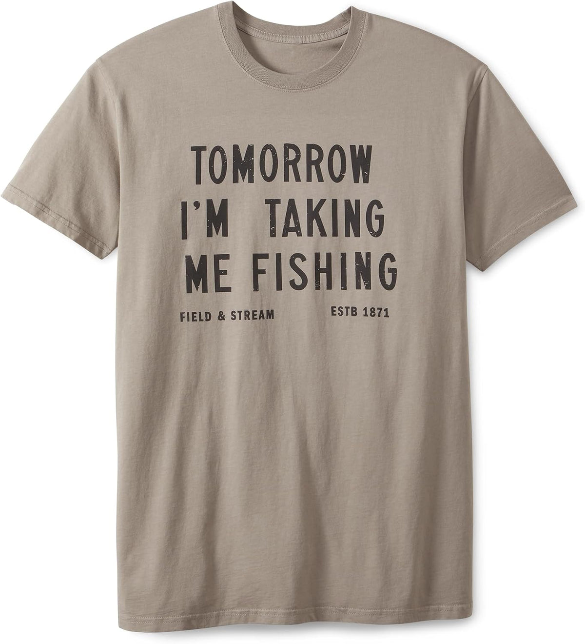 Field & Stream Unisex Short Sleeve Graphic Tee, Grey, Small - As Pictured