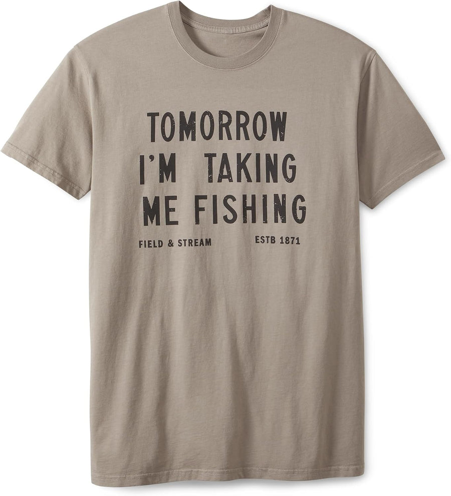 Field & Stream Unisex Short Sleeve Graphic Tee, Grey, Small - As Pictured