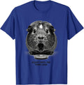 Silent Until Fed, Then Loud Funny Guinea Pig Pet Lover Humor T-Shirt - Royal Blue
