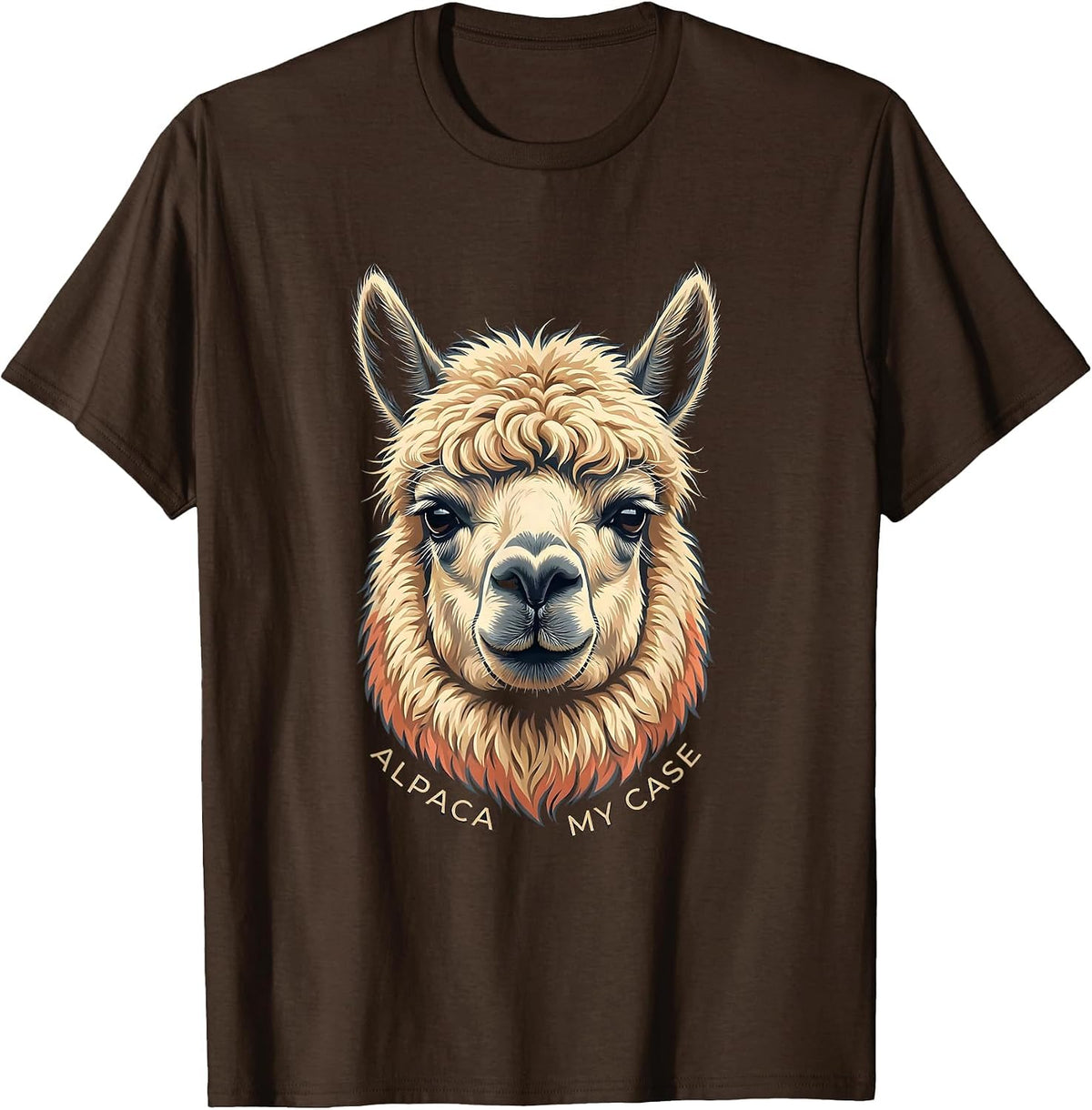 Men's Alpaca My Case Funny Alpaca Lover Humor Men T-Shirt - Brown