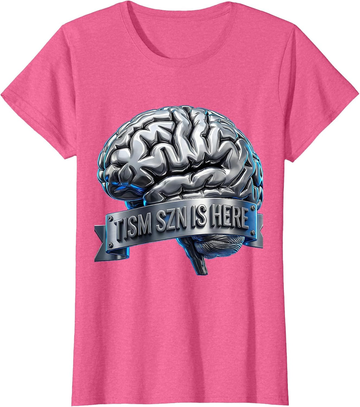 Women's Rizz Em With The Tism Tism Szn Is Here T-Shirt - Pink Heather