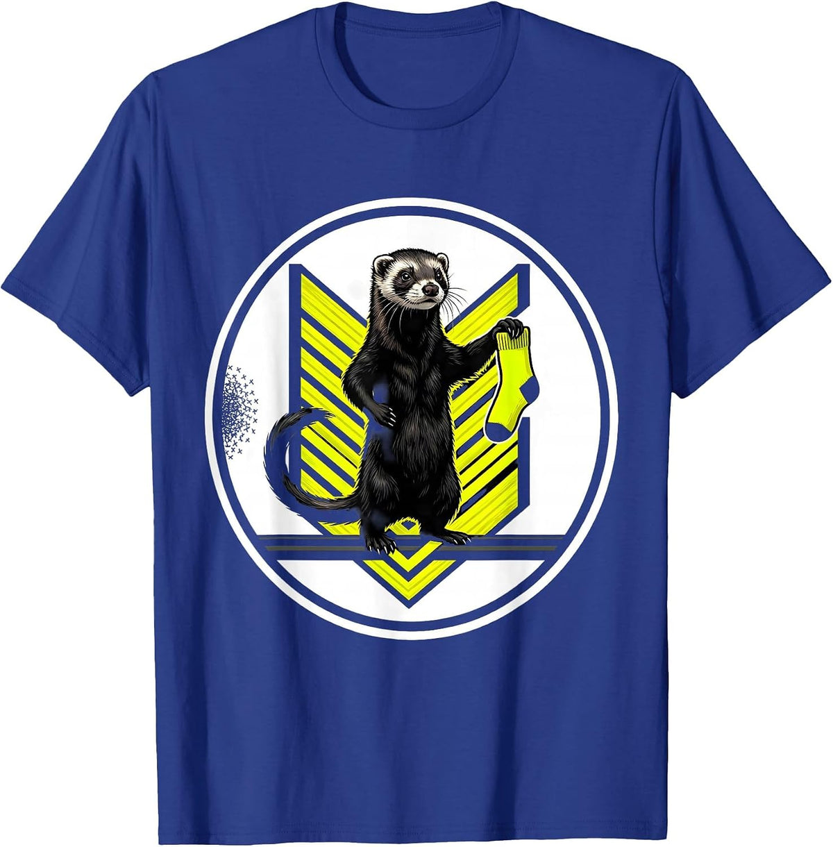 Men's Ferret Sealed Badge Funny Ferret Lover Gift T-Shirt - Royal Blue