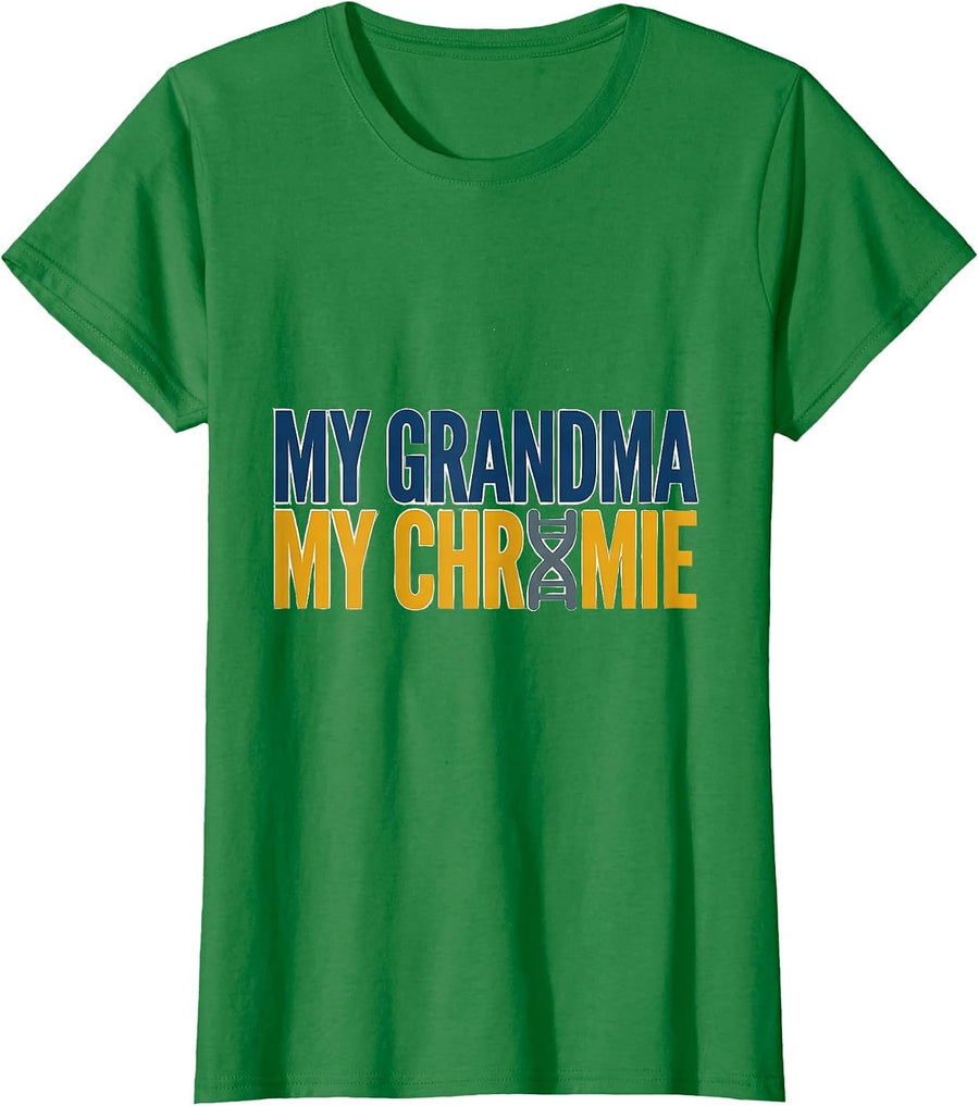 Women's My Grandma My Chromie Heartfelt Down Syndrome Awareness T-Shirt - Kelly Green
