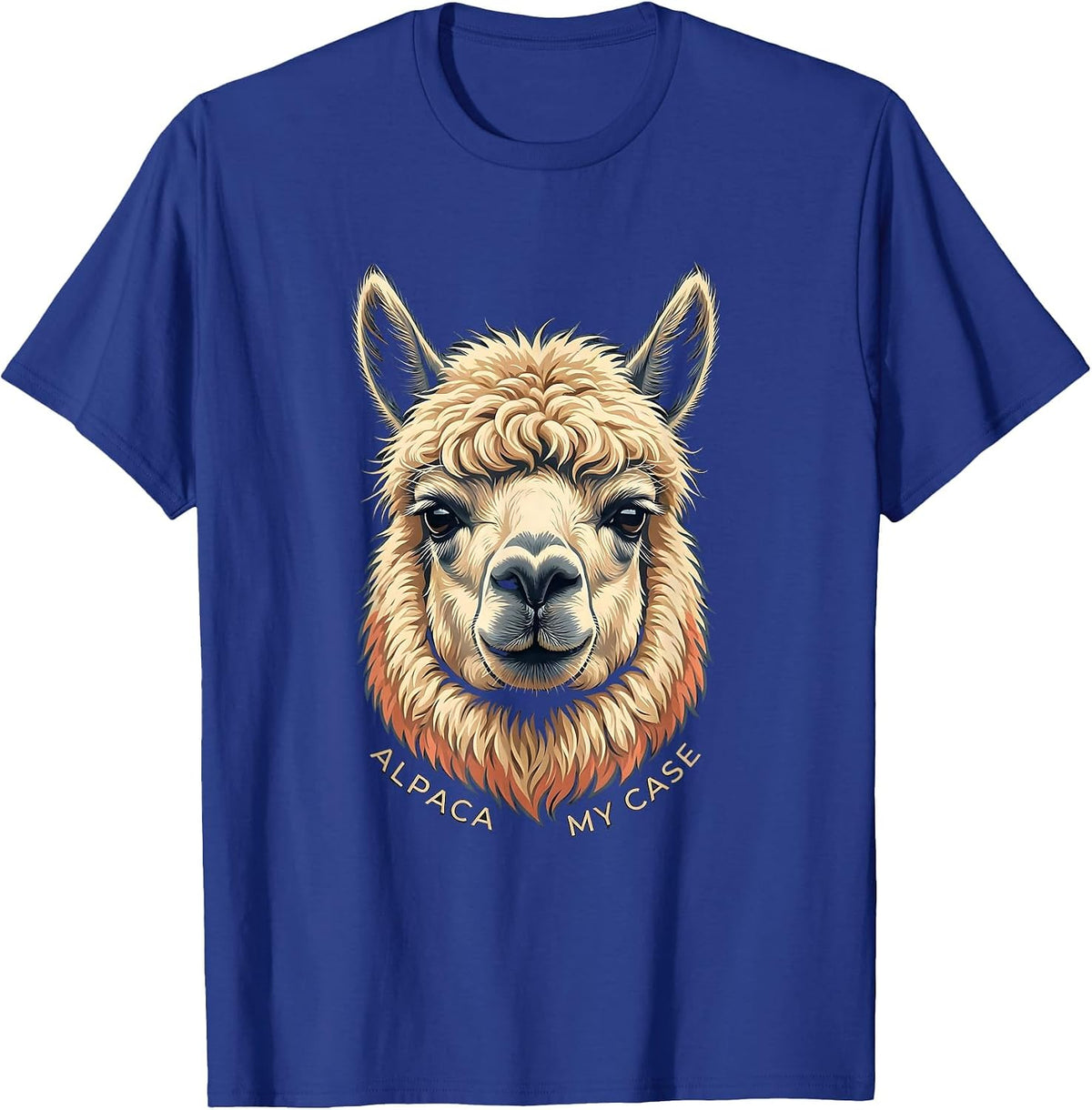 Men's Alpaca My Case Funny Alpaca Lover Humor Men T-Shirt - Royal Blue