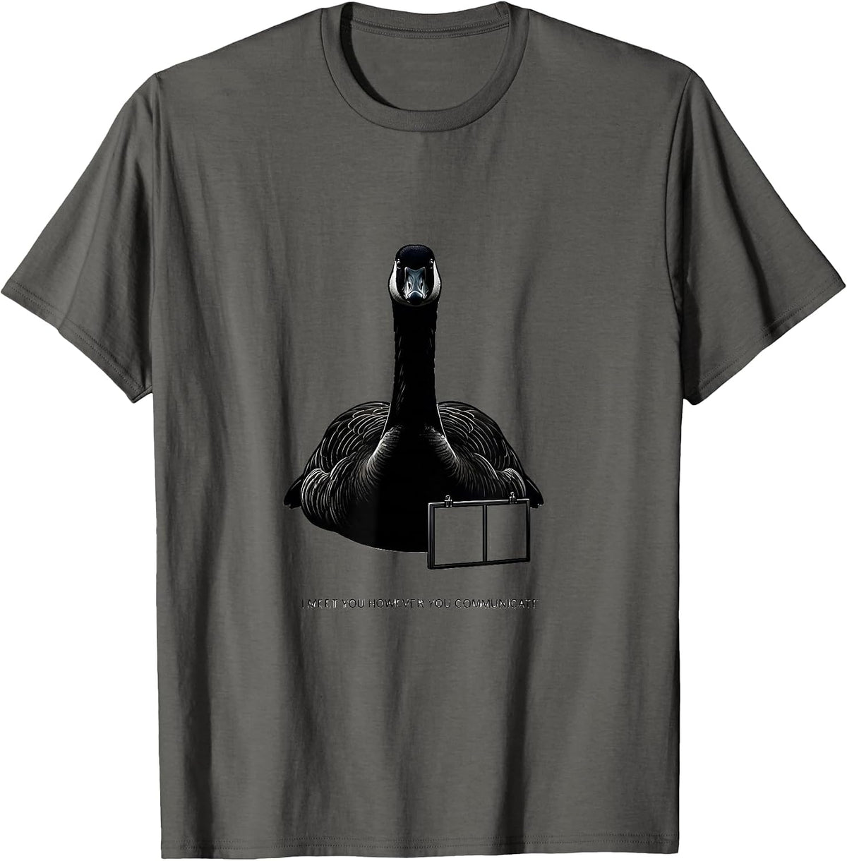 Men's I Meet You However You Communicate Funny SPED Teacher T-Shirt - Asphalt Grey