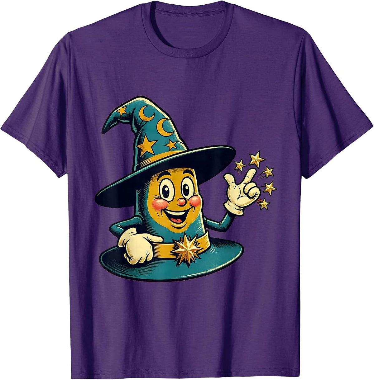 Men's Rizz Em With The Tism Wizard Charm Spell T-Shirt - Purple