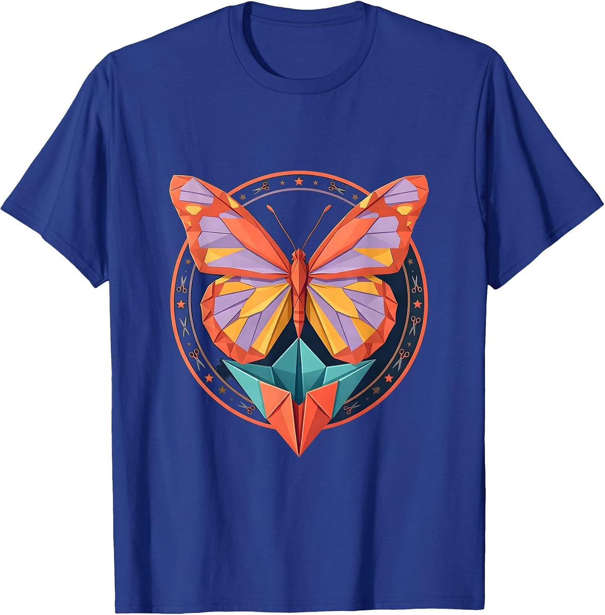 Preschool Teacher Butterfly Paper Cocoon Craft T-Shirt - Royal Blue