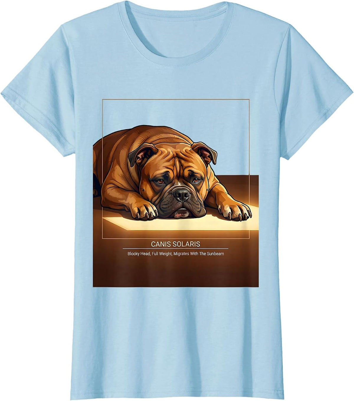 Canis Solaris Pit Bull Dog Mom Humor T-Shirt - Baby Blue