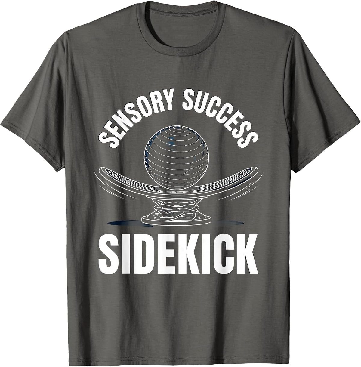 Sensory Success Sidekick Occupational Therapy OT Student T-Shirt - Asphalt Grey