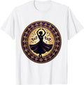 Men's Mardi Gras Dancing Silhouette Confetti Design T-Shirt - White