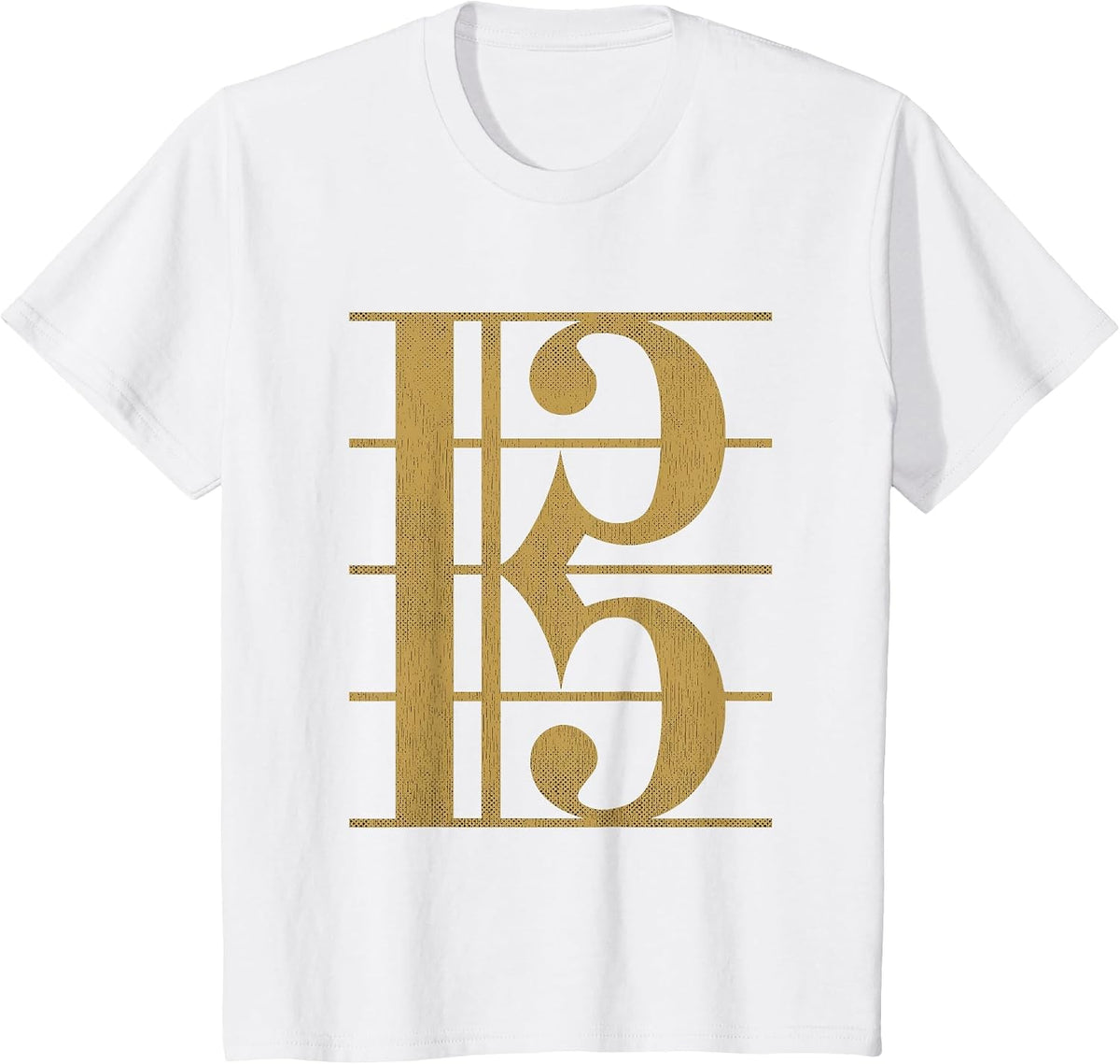 Musician Graphic Clothing Classical Music Altschlüssel T-Shirt - White
