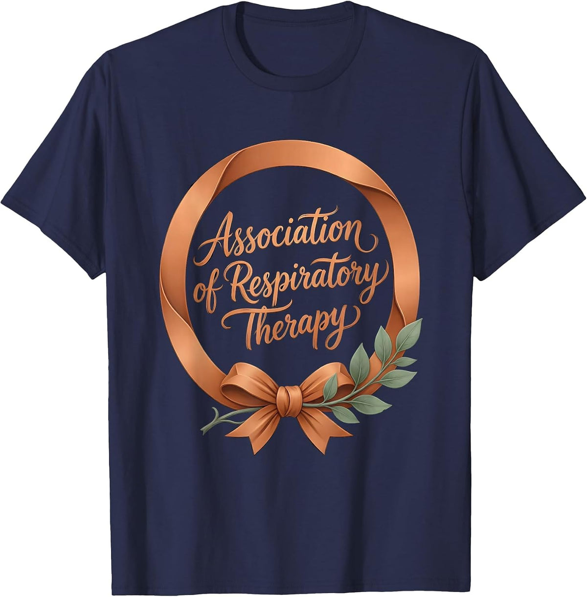 Men's Association of Respiratory Therapy Boho RT Care Week Gift T-Shirt - Navy Blue