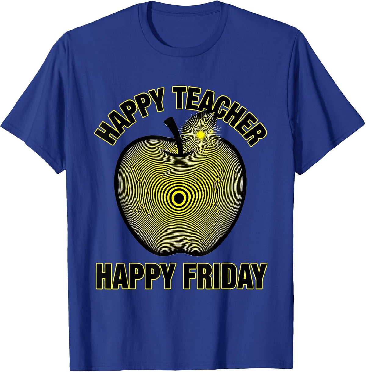 Friyay Teacher Happy Friday Celebration Design T-Shirt - Royal Blue