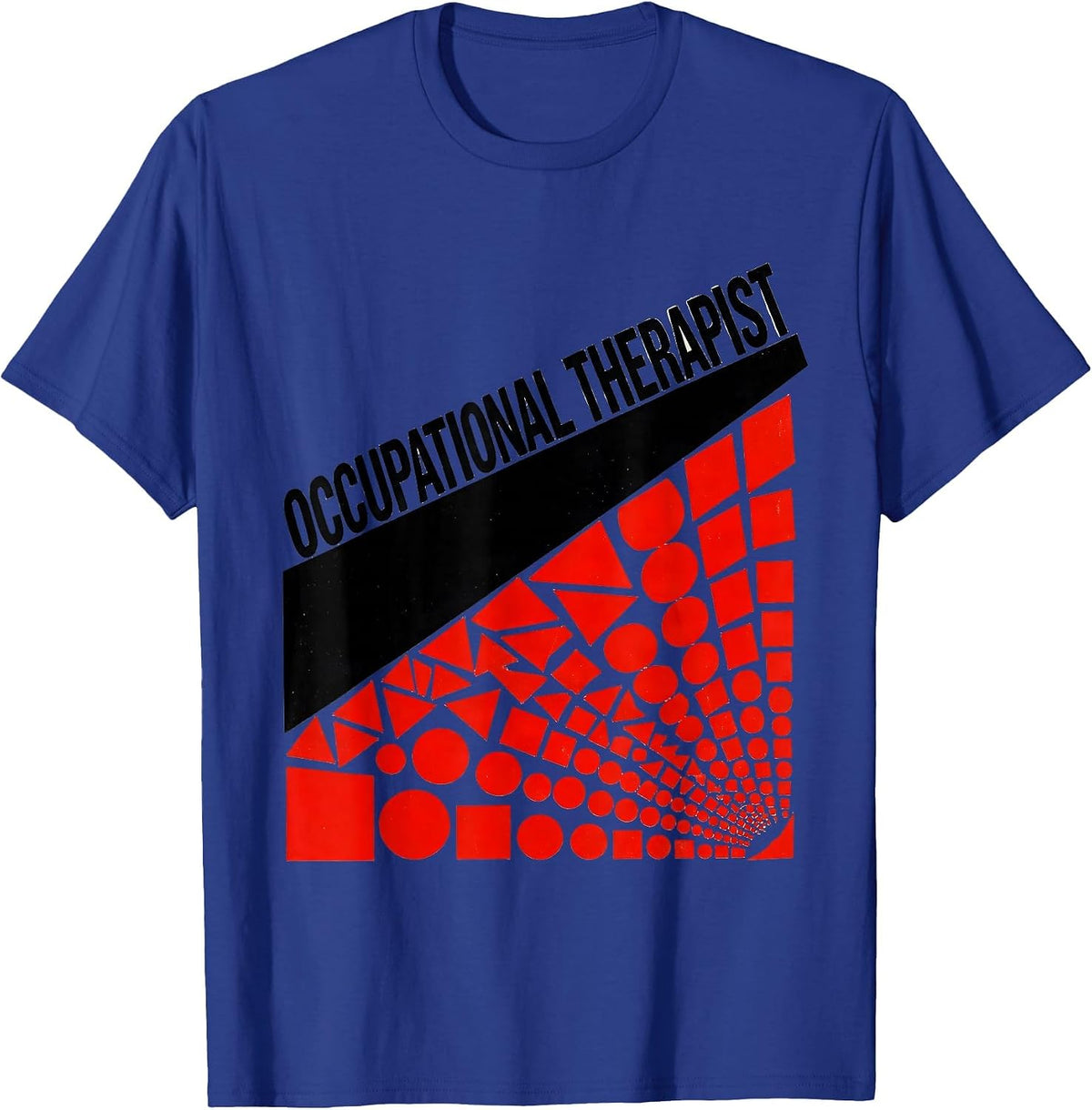 Men's Occupational Therapist Constructivist Poster OT Month Work T-Shirt - Royal Blue