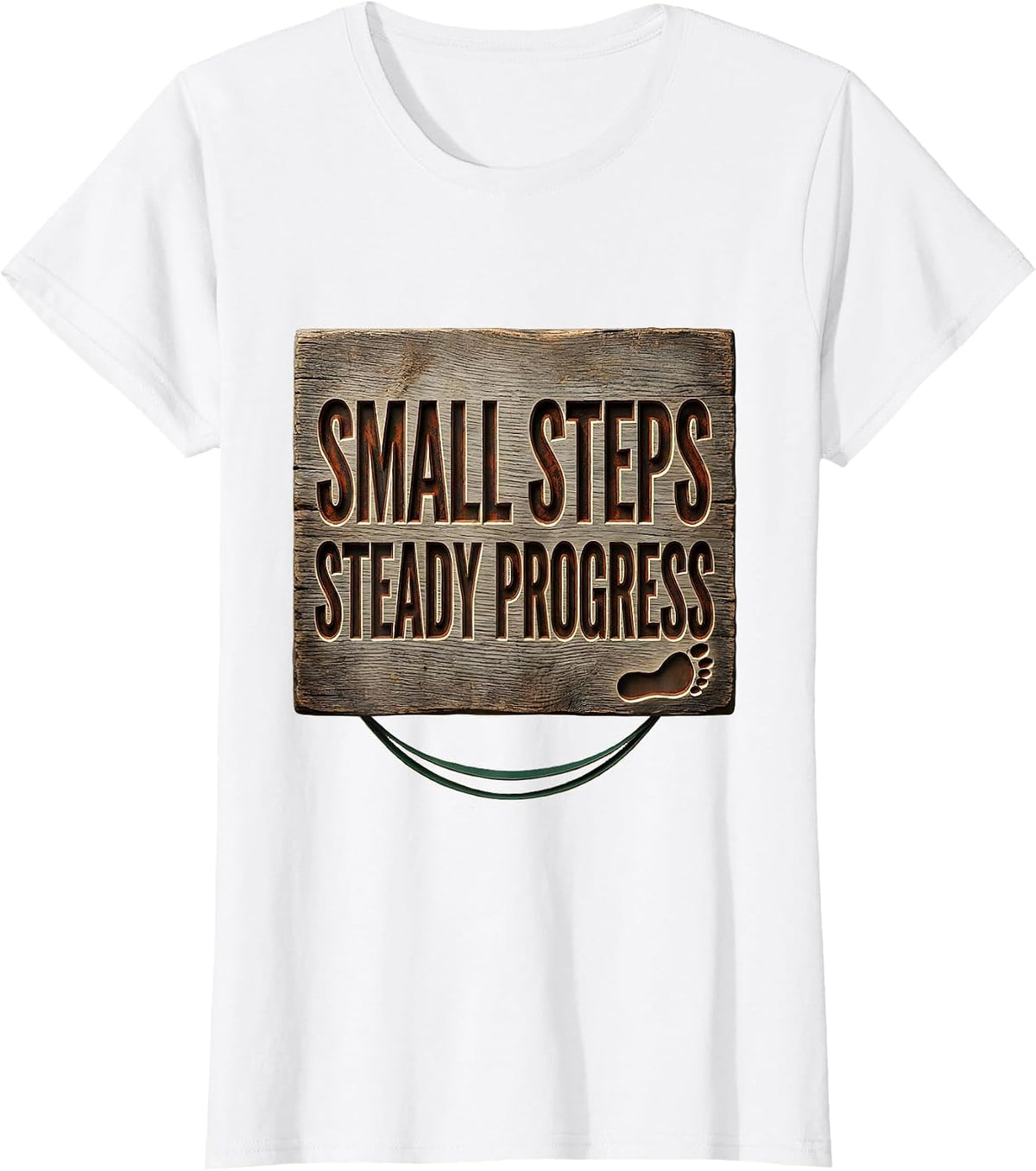 Women's Small Steps, Steady Progress Vintage Occupational Therapy OT T-Shirt - White