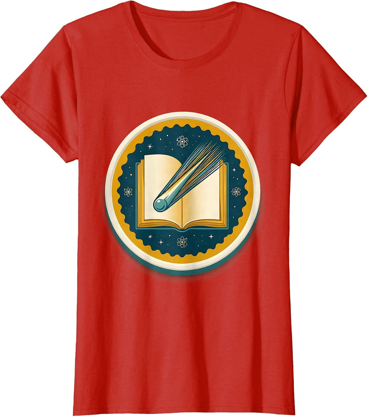 Support Your Local Library Shooting Star Storybook T-Shirt - Red