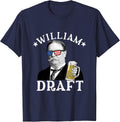 William Draft Drinking President William Howard TAFT T-Shirt - Navy Blue
