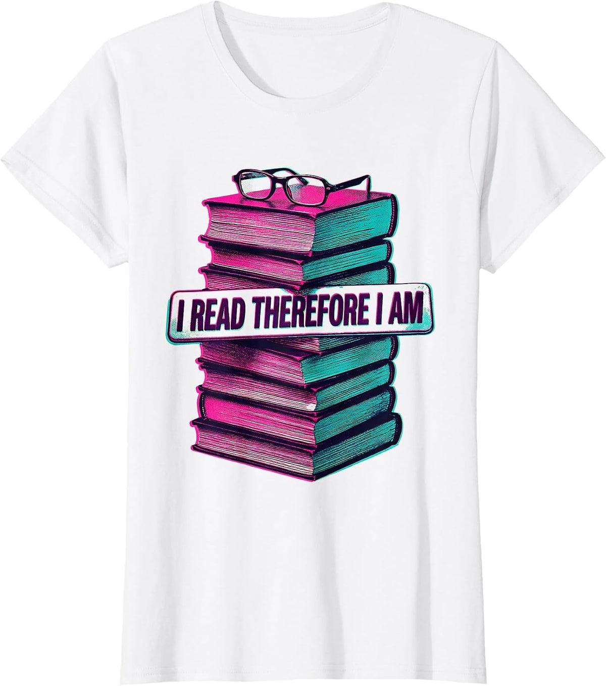 Women's I Read Therefore I Am English Teacher Design T-Shirt - White