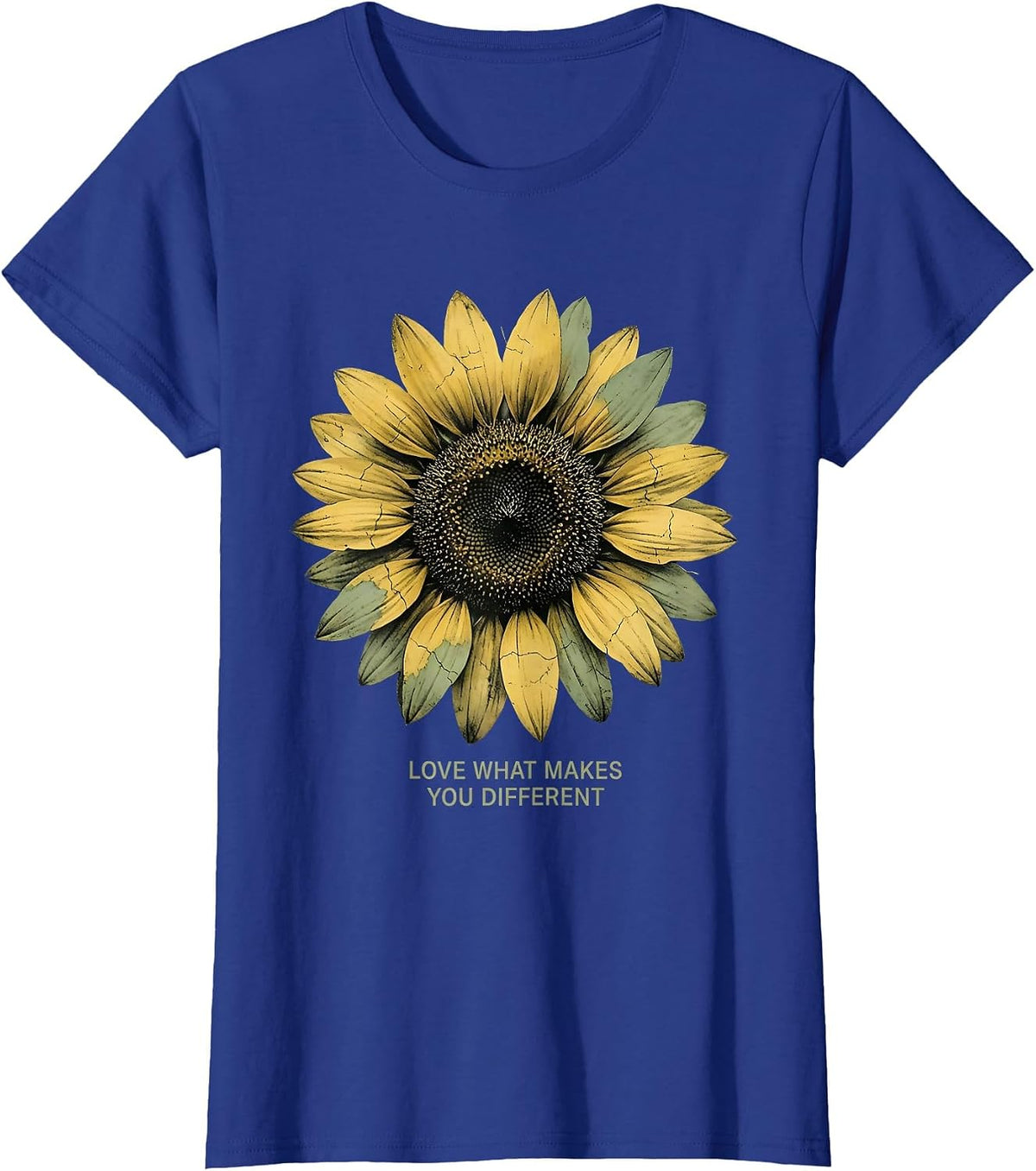 Women's Love What Makes You Different Sped Teacher T-Shirt - Royal Blue