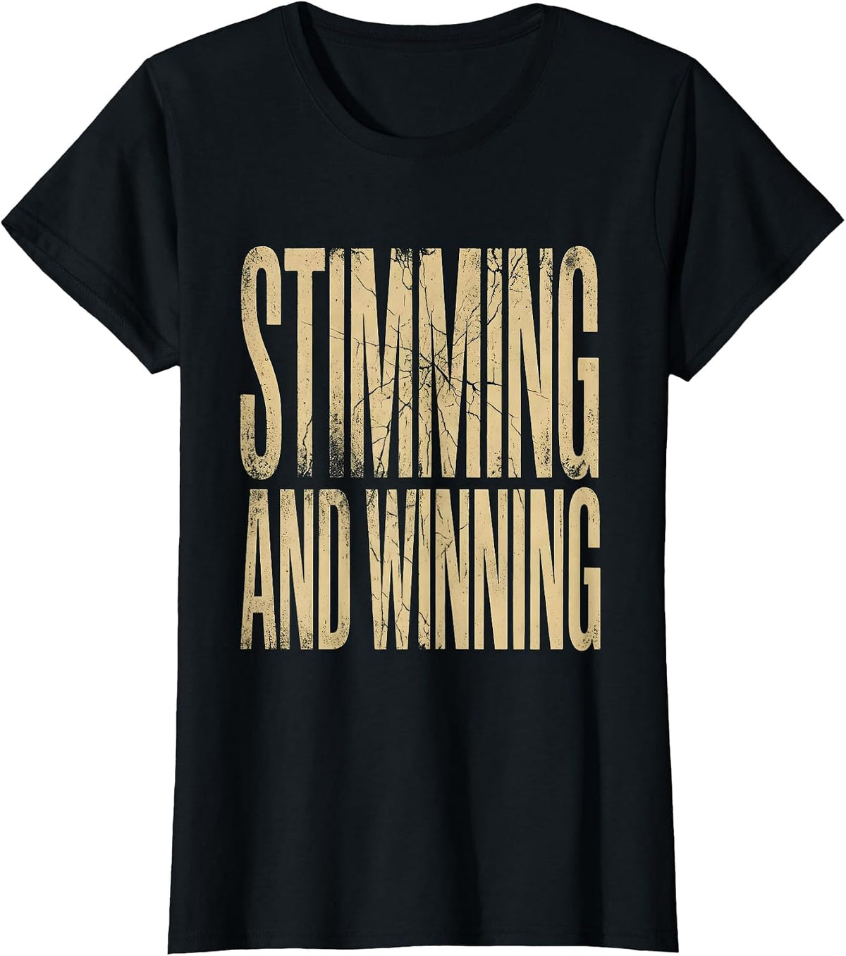 Rizz Em With The Tism Stimming and Winning T-Shirt - Black