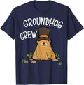 Funny Groundhog Day Groundhog Crew for Kids T-Shirt - Navy Blue