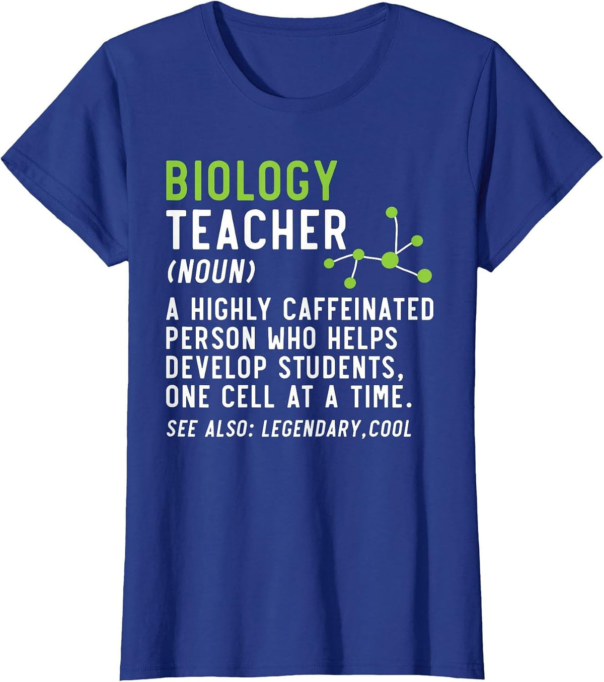 Biology Teacher Biology Student Science Lover Biologist T-Shirt - Royal Blue