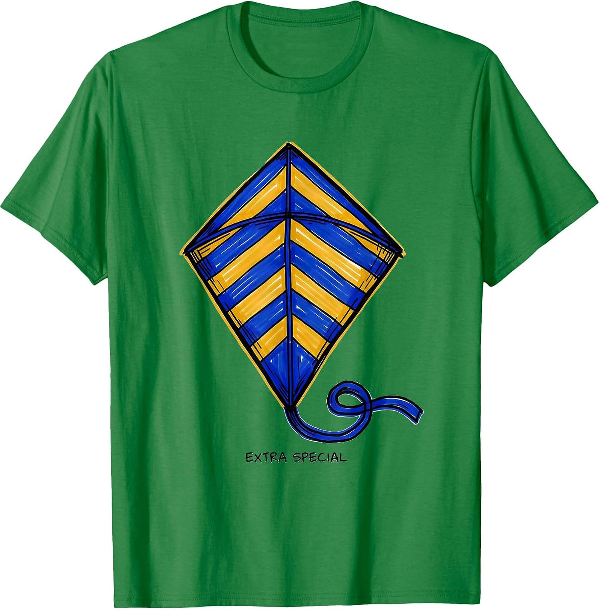 Men's Extra Special Heartfelt Down Syndrome Awareness Family T-Shirt - Kelly Green