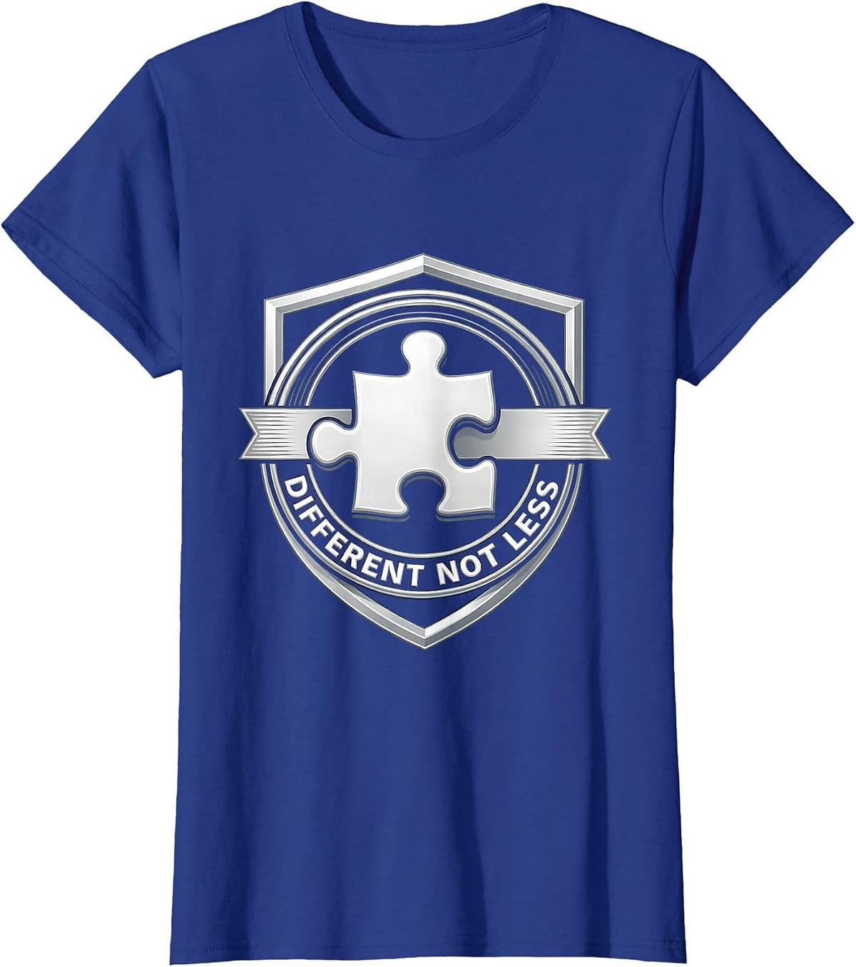 Women's Different Not Less Special Education Awareness T-Shirt - Royal Blue