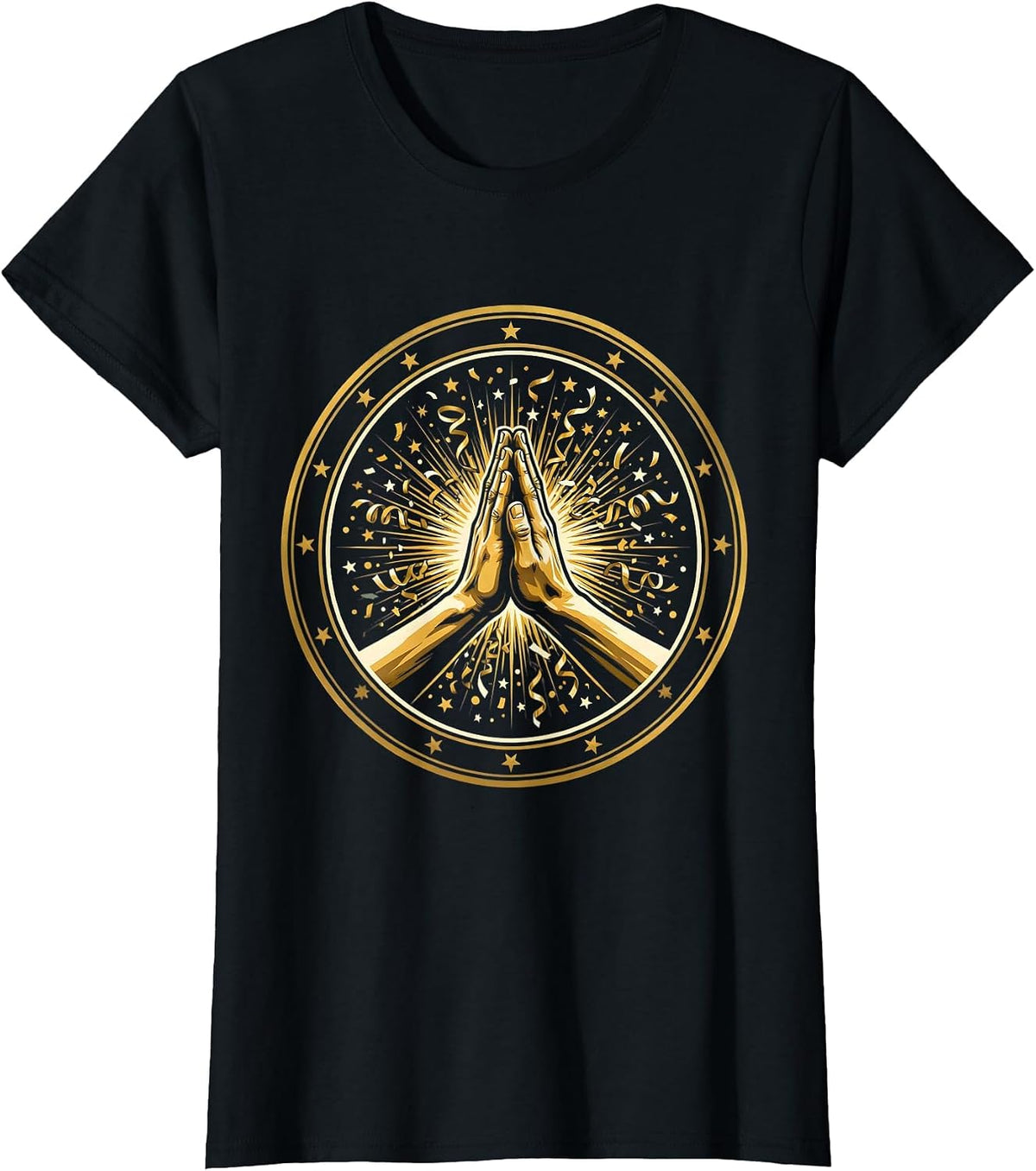 Sped Teacher High Five Celebration Graphic T-Shirt - Black