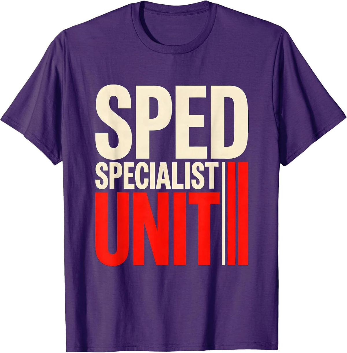 SPED Specialist Unit Funny Special Education Teacher Squad T-Shirt - Purple