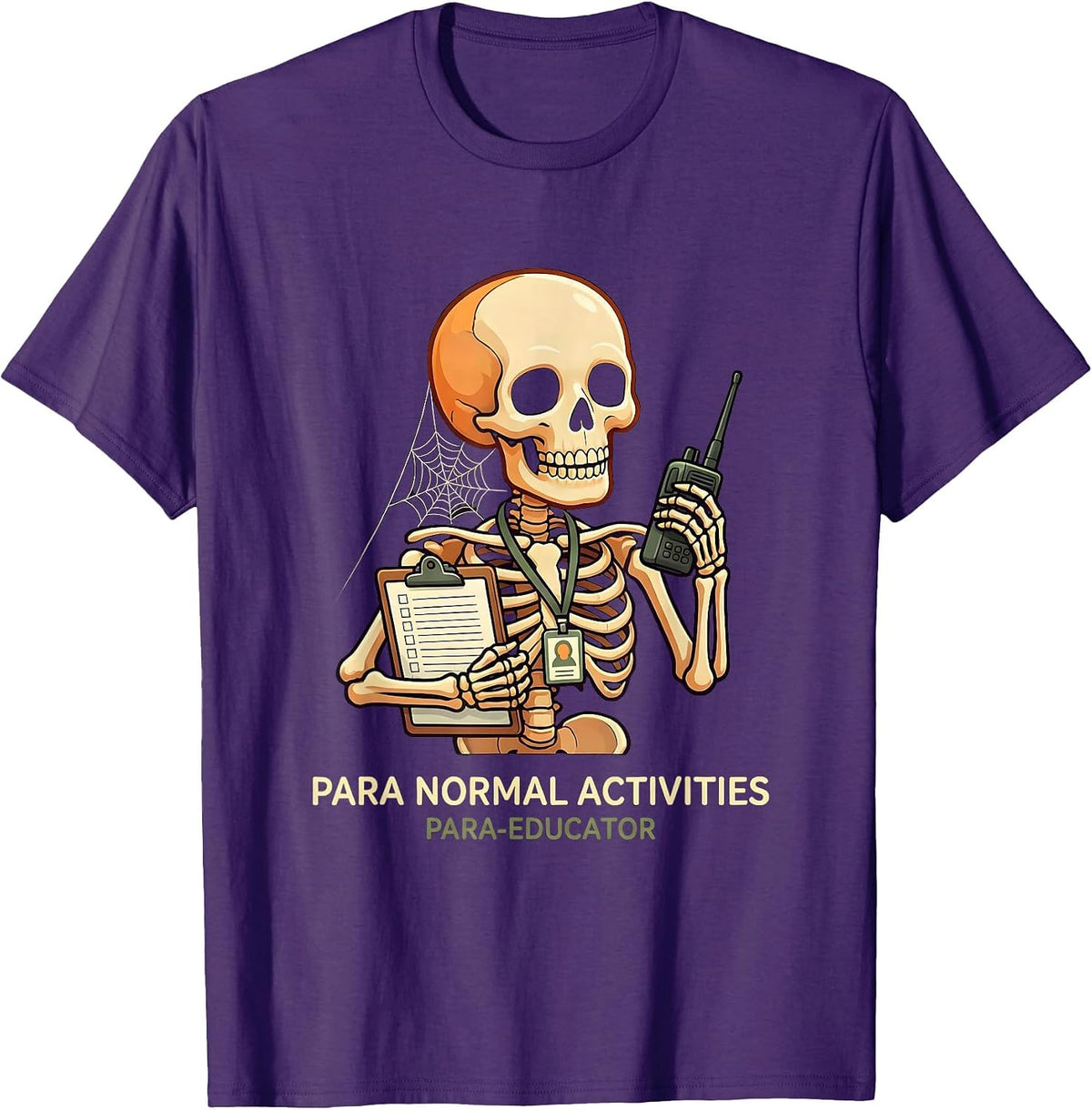 Men's Para Normal Activities Para-Educator Funny SPED Teacher T-Shirt - Purple