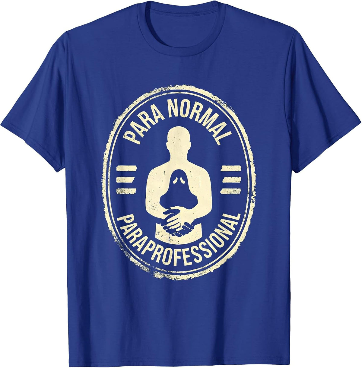 Para Normal Paraprofessional Ghost Halloween SpEd Teacher T-Shirt - Royal Blue