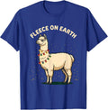 Fleece On Earth Funny Llama Christmas Animal Lover Humor T-Shirt - Royal Blue