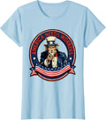 Women's America Needs Workers Labor Day Uncle Sam Design T-Shirt - Baby Blue