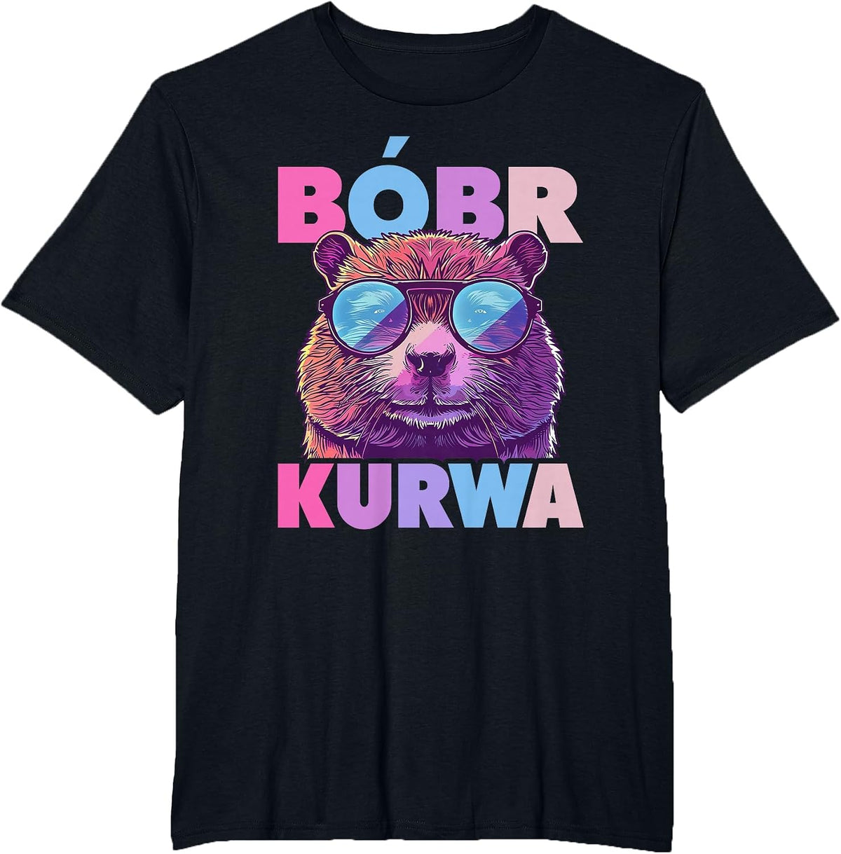 Bobr Kurwa - Bober Beaver Bobr T-Shirt - Black