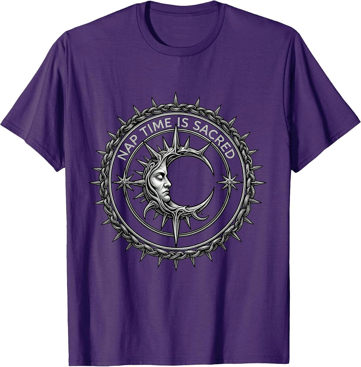 Nap Time Is Sacred Preschool Teacher Design T-Shirt - Purple