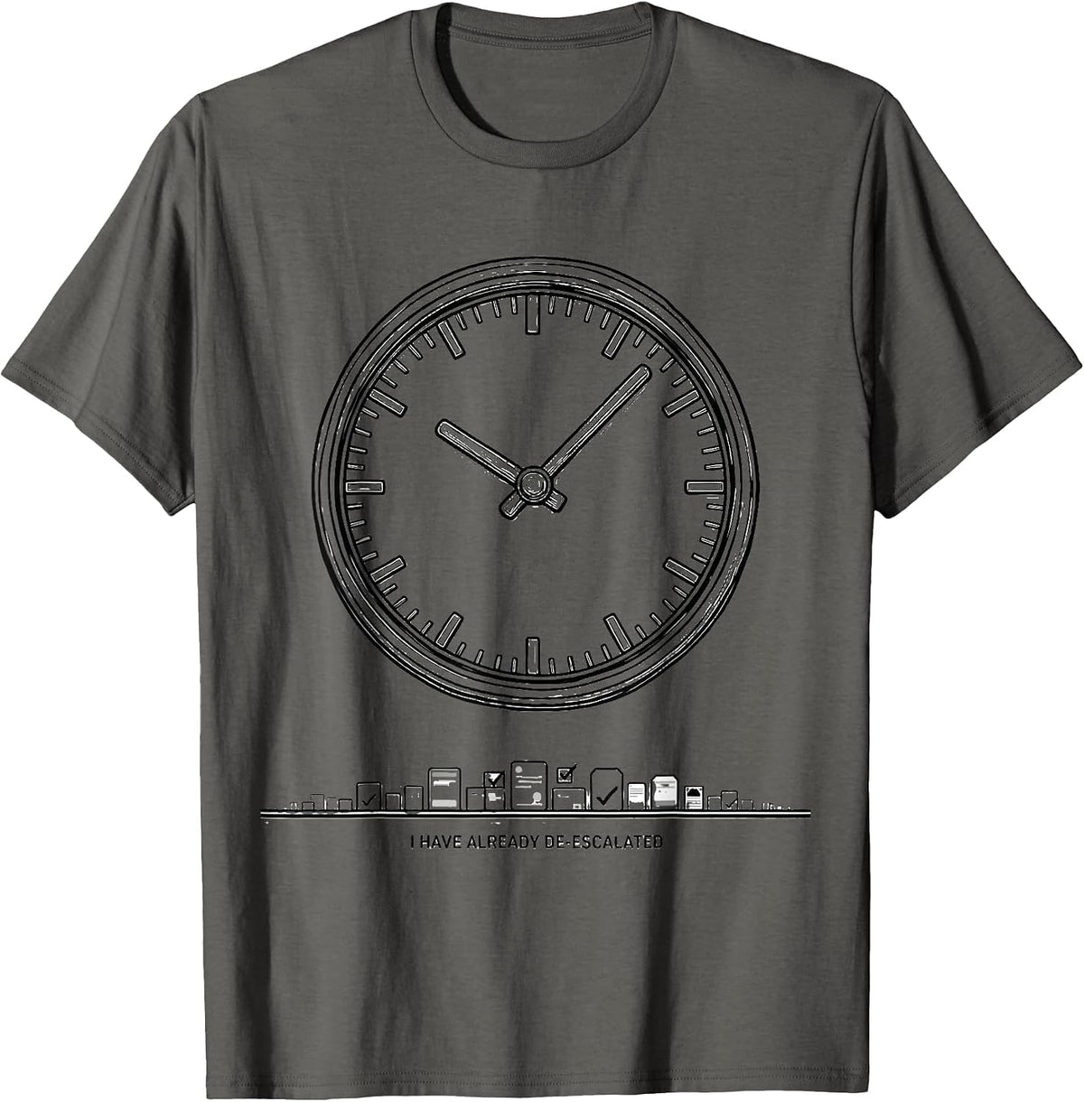 Men's I Have Already De-Escalated Funny Special Education Teacher T-Shirt - Asphalt Grey