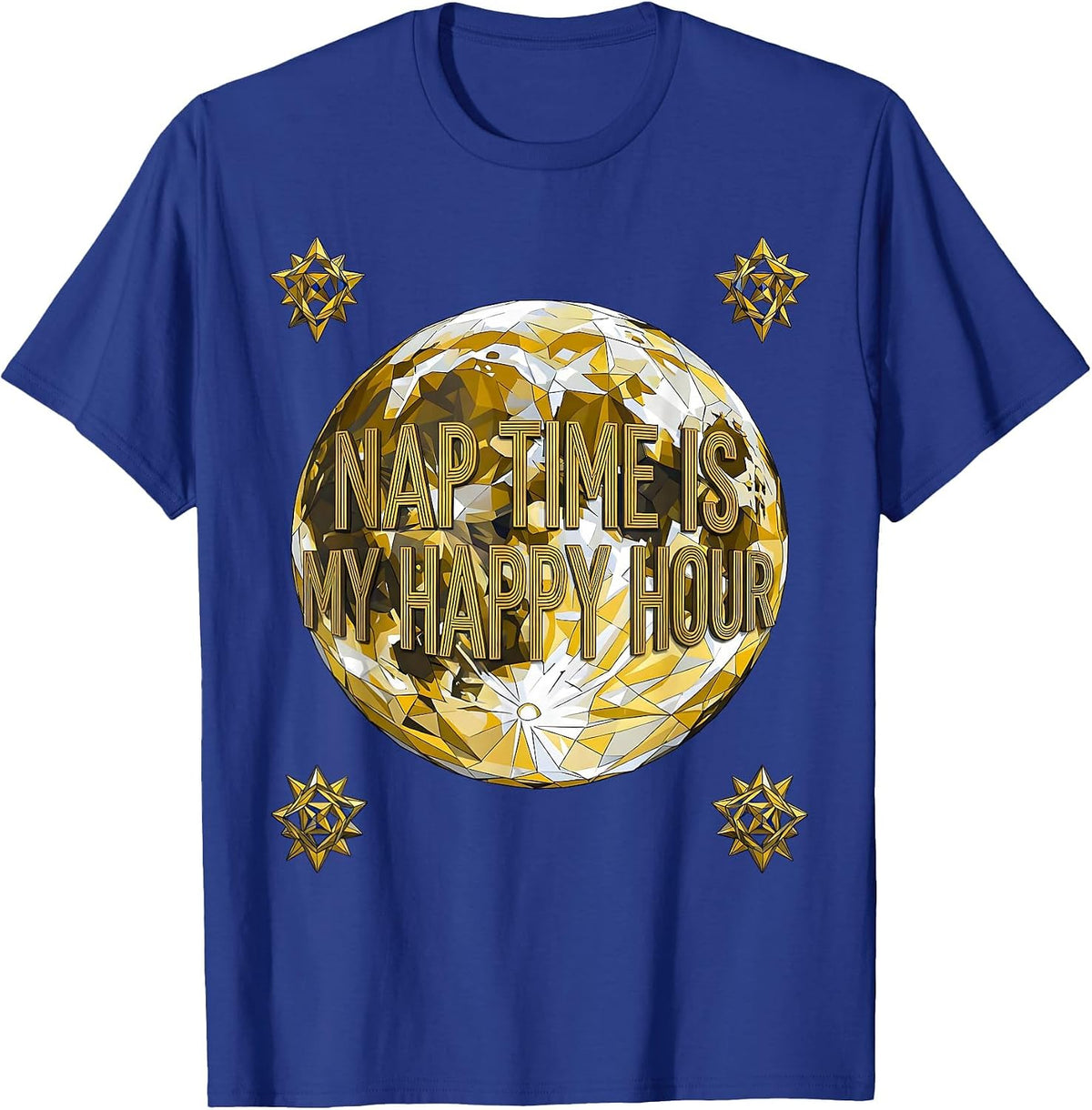 Men's Nap Time Is My Happy Hour Preschool Teacher T-Shirt - Royal Blue