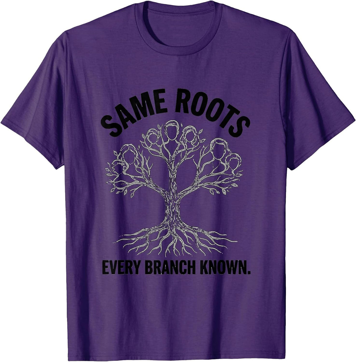 Same Roots Every Branch Known Family Reunion Matching Group T-Shirt - Purple